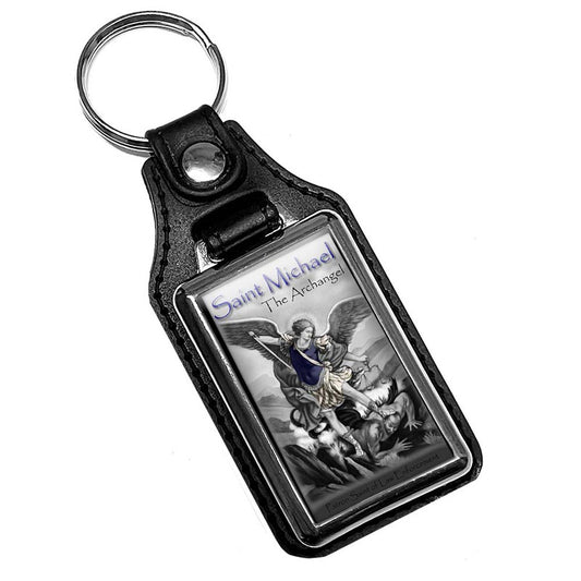KR-335 Key Ring - Law Enforcement Patron Saint Michael