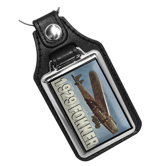 KR-3354 Key Ring - Classic 1929 Fokker Airplane Vintage Design