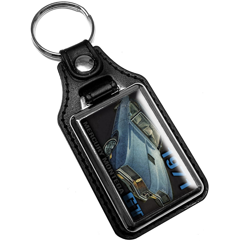 KR-3372 Key Ring - Classic 1971 Mercury Montego GT Design
