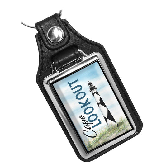 KR-3412 Key Ring - Artist Ron Williams Cape Lookout NC Lighthouse