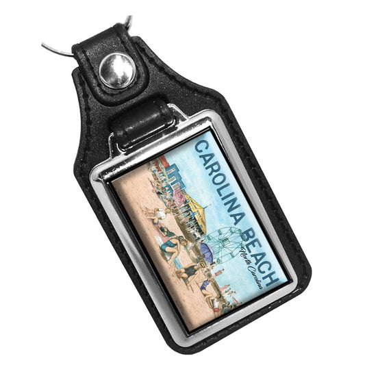 KR-3413 Key Ring - Artist Ron Williams Carolina Beach NC Boardwalk