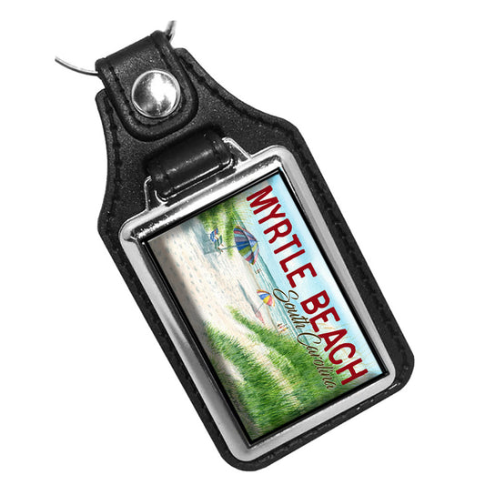 KR-3414 Key Ring - Artist Ron Williams Myrtle Beach SC Between the Dunes