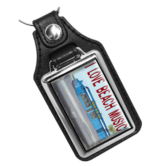 KR-3415 Key Ring - Artist Ron Williams Harolds On The Ocean I Love Beach Music