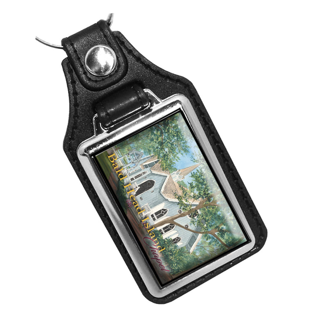 KR-3418 Key Ring - Artist Ron Williams Bald Head Island Chapel