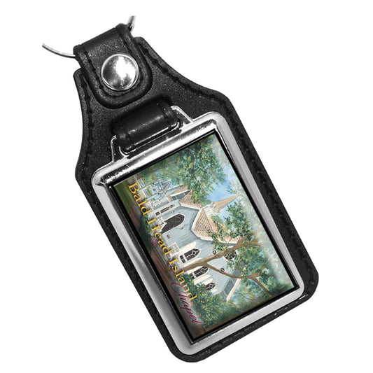 KR-3418 Key Ring - Artist Ron Williams Bald Head Island Chapel