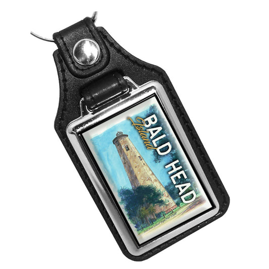 KR-3419 Key Ring - Artist Ron Williams Bald Head Island Lighthouse