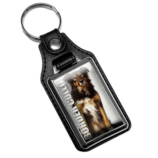 KR-384 Key Ring - Border Collie Pet Dog