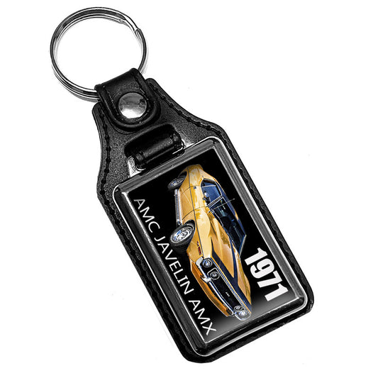 KR-398 Key Ring - Classic 1971 AMC AMX Javelin Muscle Car