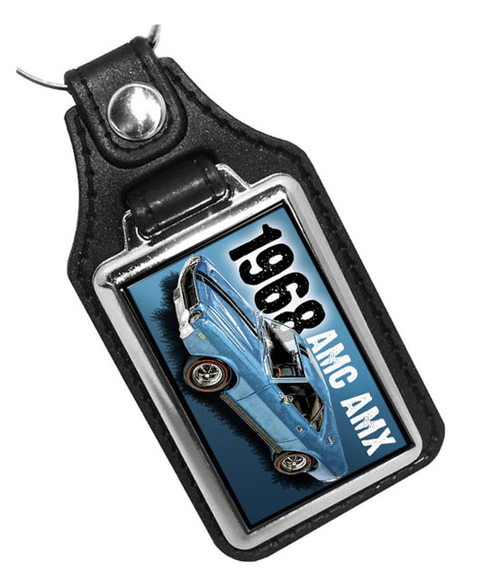 KR-478-2 Key Ring - Classic American Motors AMX Muscle Car