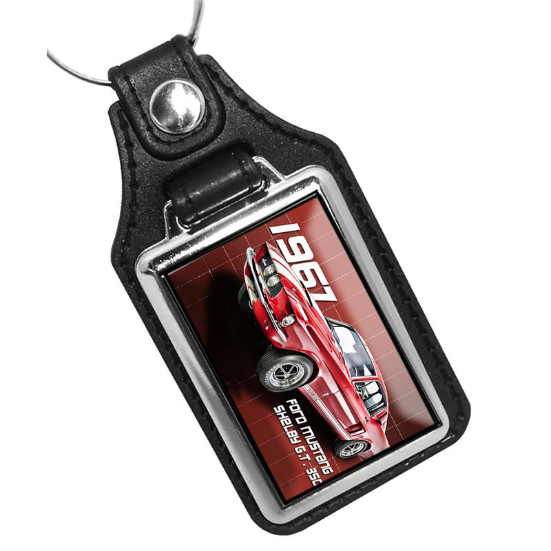 KR-486 Key Ring - Classic 1967 Mustang GT 350 Muscle Car