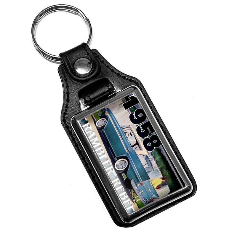 KR-491 Key Ring - Classic 1958 Rambler Rebel Car