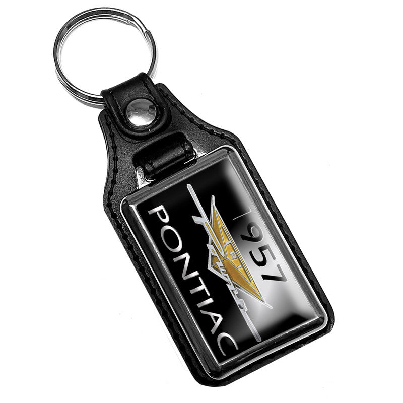 KR-614 Key Ring - Classic 1957 Pontiac Tri-Power