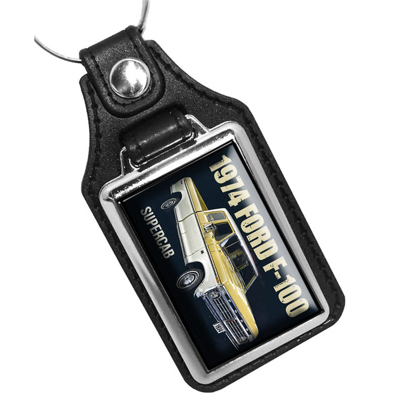 KR-648 Key Ring -Classic 1974 Ford F-100 Supercab Truck