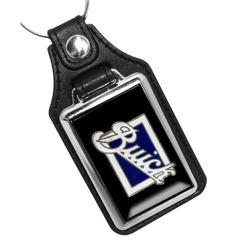 KR-823 Key Ring - Vintage Buick Blue and White Design