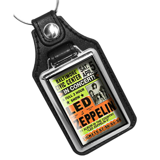 KR-831 Key Ring - Vintage Led Zeppelin Concert Poster Design