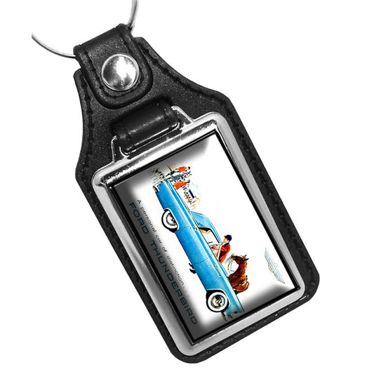 KR-847 Key Ring - Classic 1955 Ford Thumderbird Convertible