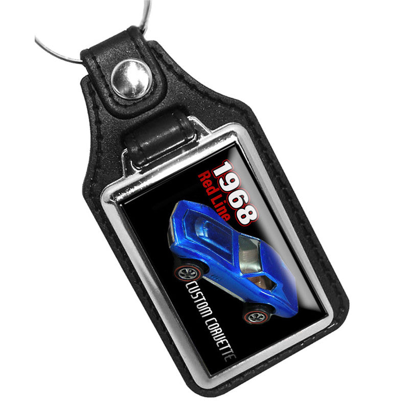 KR-876 Key Ring - Classic Hot Wheels Custom Corvette Die Cast Car