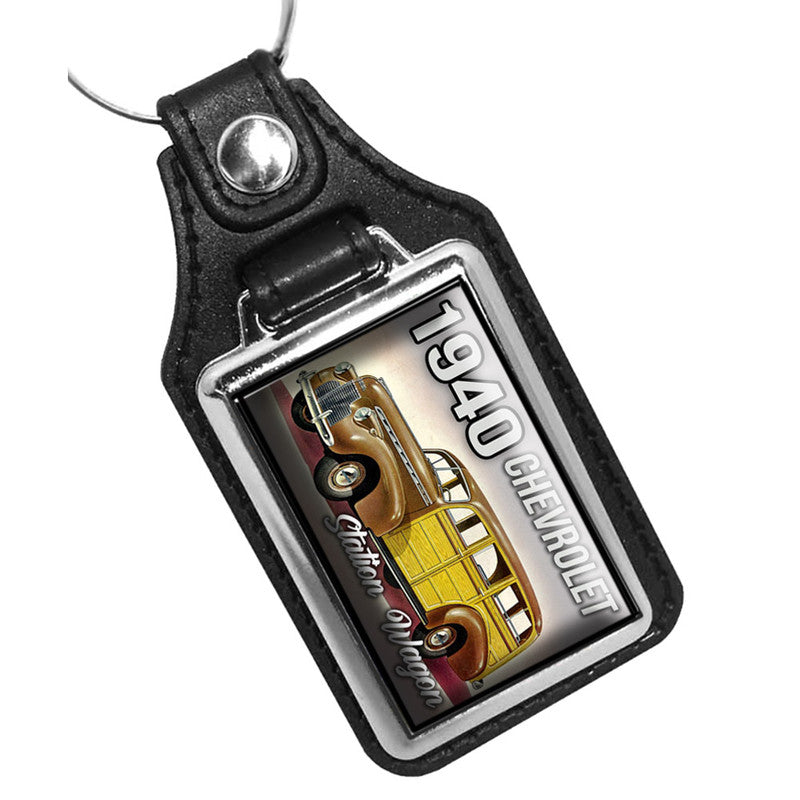 KR-884 Key Ring - Classic 1940 Chevrolet Woody Station Wagon