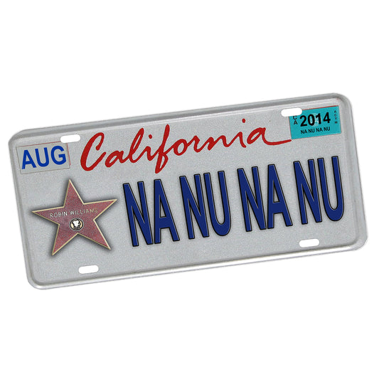 LP-009 License Plate - California Na Nu Na Nu Mork From Ork Robin Williams
