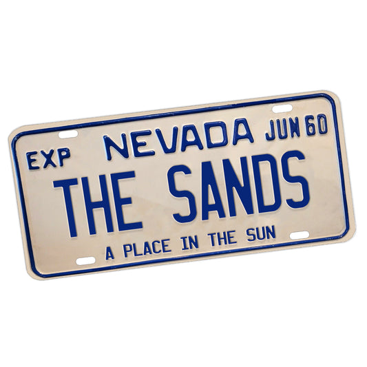 LP-042-1 License Plate - Las Vega Hotel The Sands Nevada