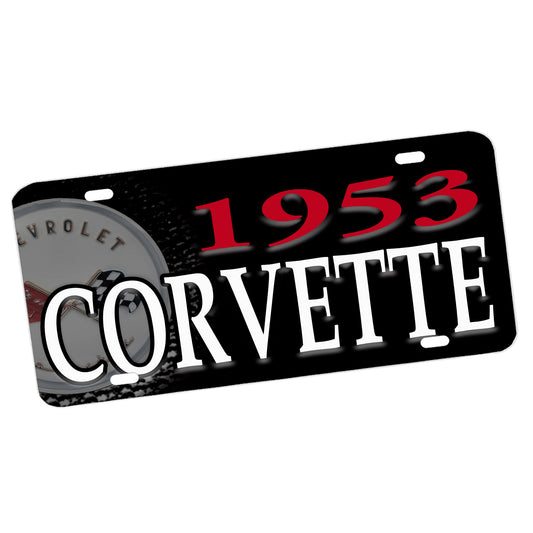 LP-048 License Plate - Classic First Generation Corvette 1953 through 1962