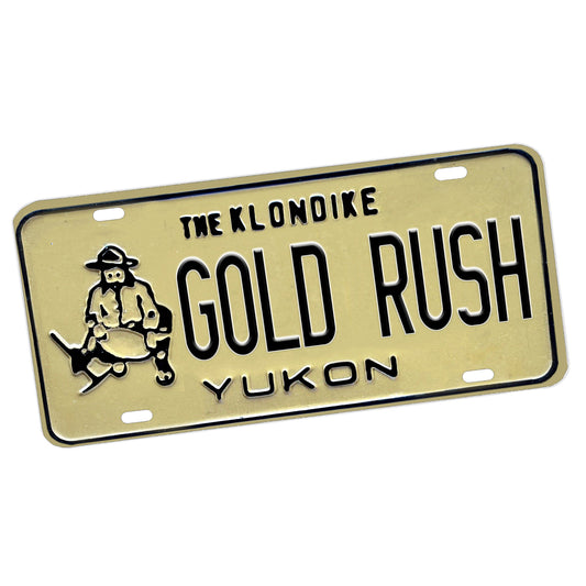LP-071-1 License Plate - 1985-1990 The Klondike Yukon Gold Rush Design
