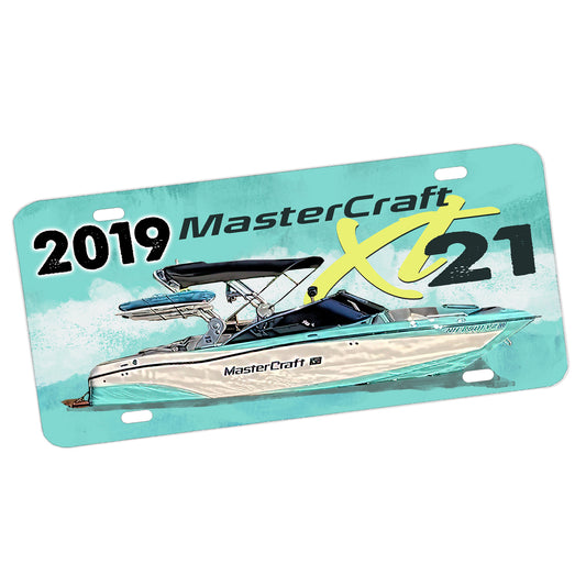 LP-074 License Plate - 2019 Mastercard XT21 Surfing Ski Boat
