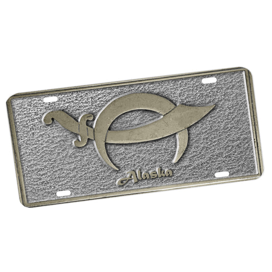 LP-083-001 License Plate - Shriners Sword Crescent Moon Alaska