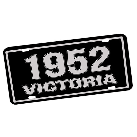 LP-089 License Plate - Classic Ford Victoria Model Year 1952 through 1954