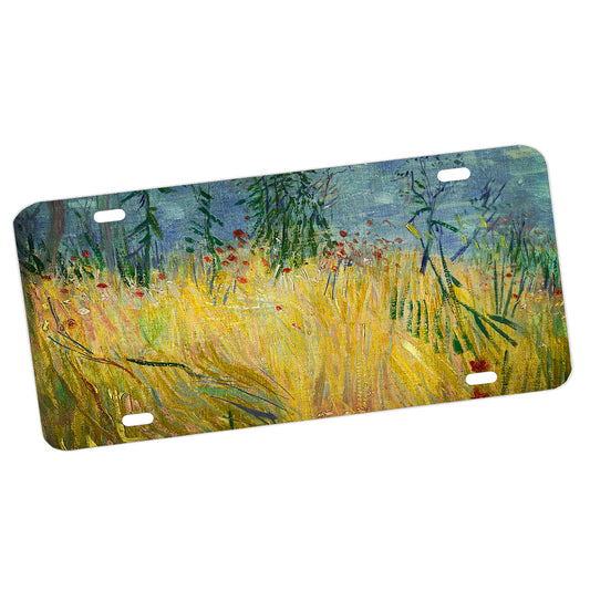LP-096 License Plate - Classic art by Van Gogh Paris Wheat Fields