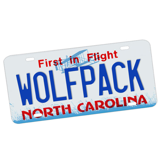 LP-1015-4 North Carolina - License Plate First In Flight Wolfpack