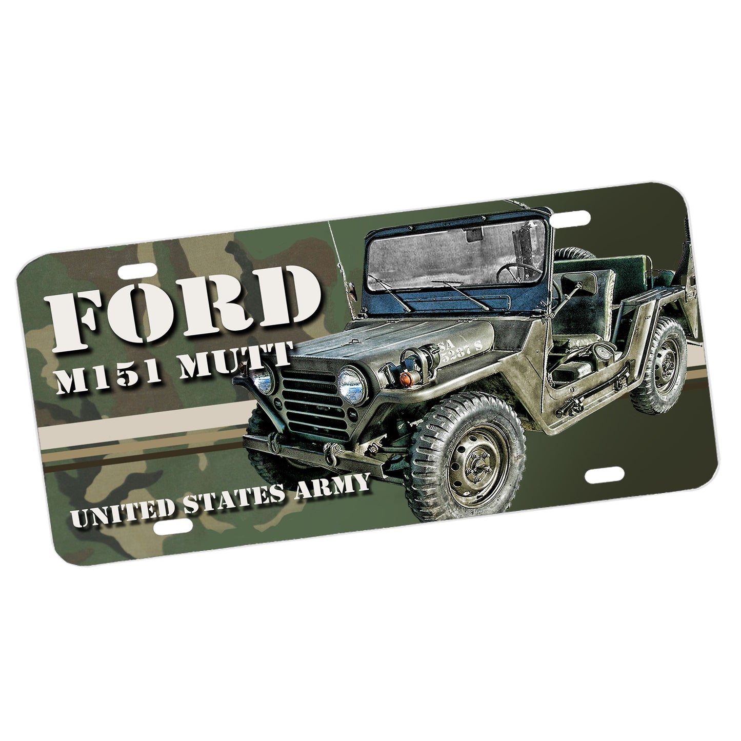 LP-1152 License Plate - US Army MUTT Multi Use Vehicle