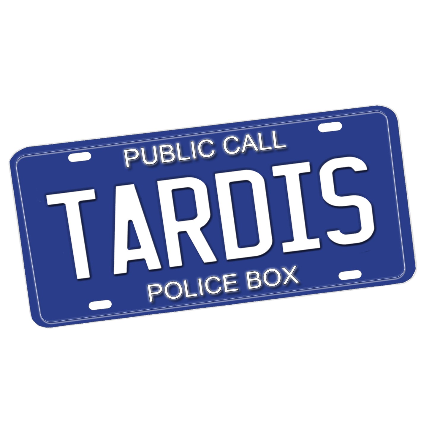 LP-1301 License Plate - TV Tardis Police Box Public Car