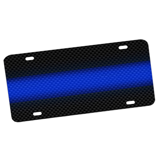LP-1319 License Plate - Law Enforcement Thin Blue Line