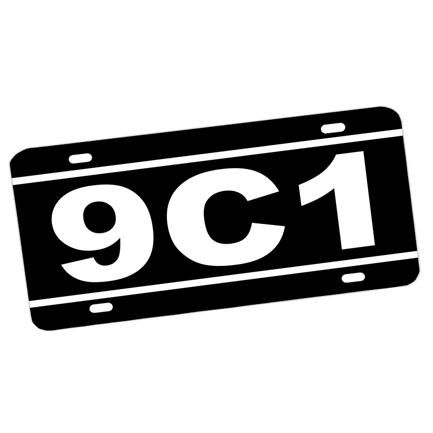 LP-1330 License Plate - Law Enforcement Police Package 9C1 Patrol Car