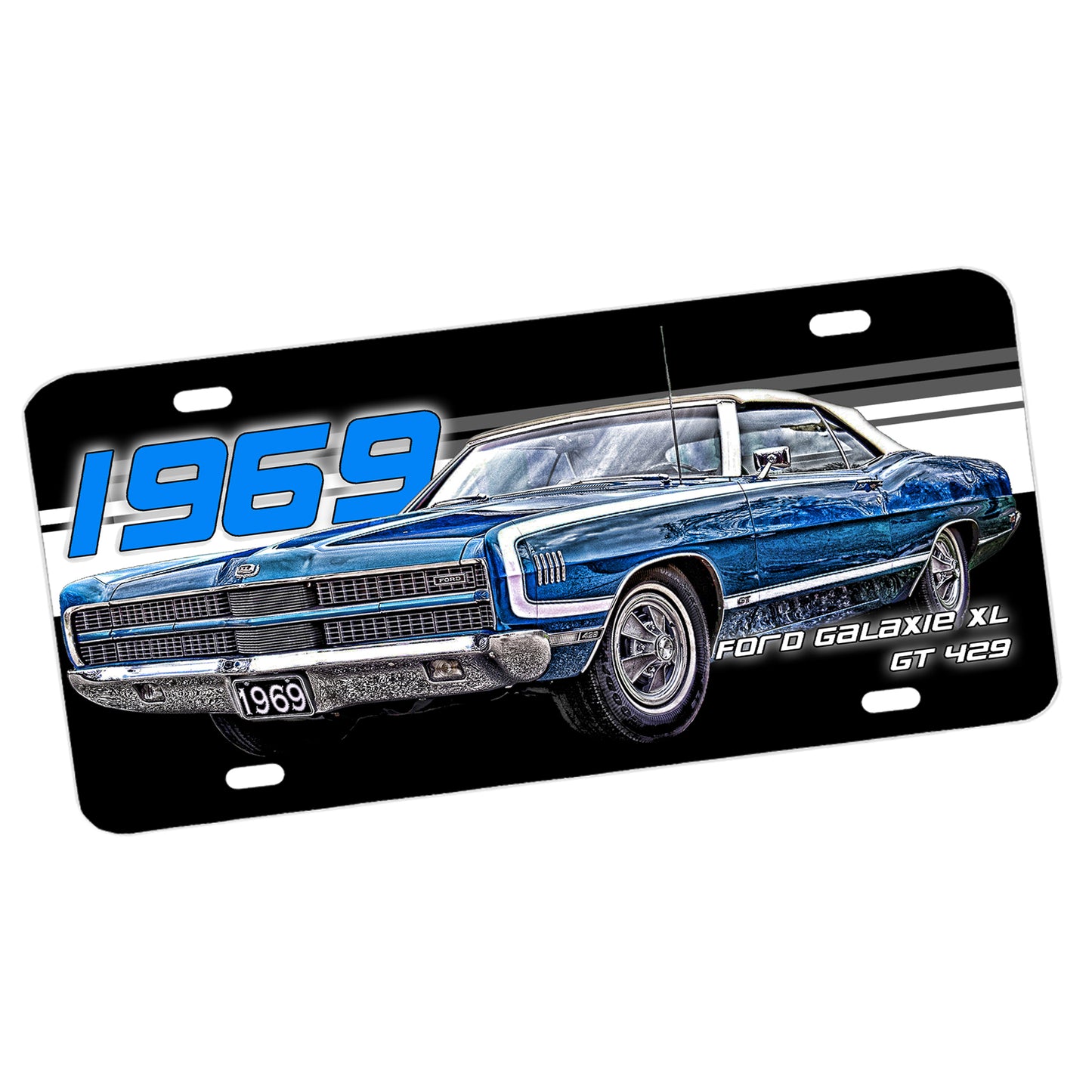 LP-1331 License Plate - Galaxie 1969 Galaxie XL GT 429 Classic Car