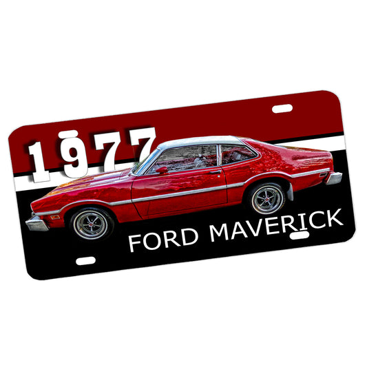 LP-1346 License Plate - Maverick 1977 Classic Car