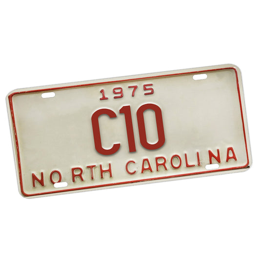 LP-2205 Aluminum License Plate 1975 North Carolina C10 Reproduction