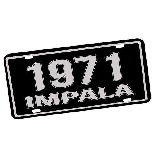 LP-303-Fifth Generation 1971-1976 Chevrolet Impala License Plate