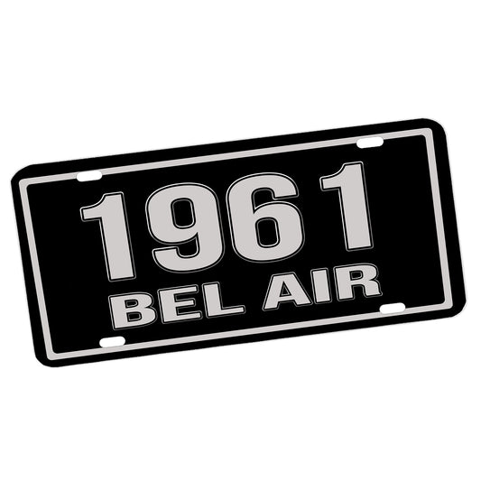 LP-311 1961-1964 Fifth Generation Chevrolet Bel Air Aluminum License Plate