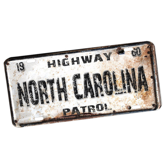 LP-614 North Carolina - License Plate 1960 NCSHP Design