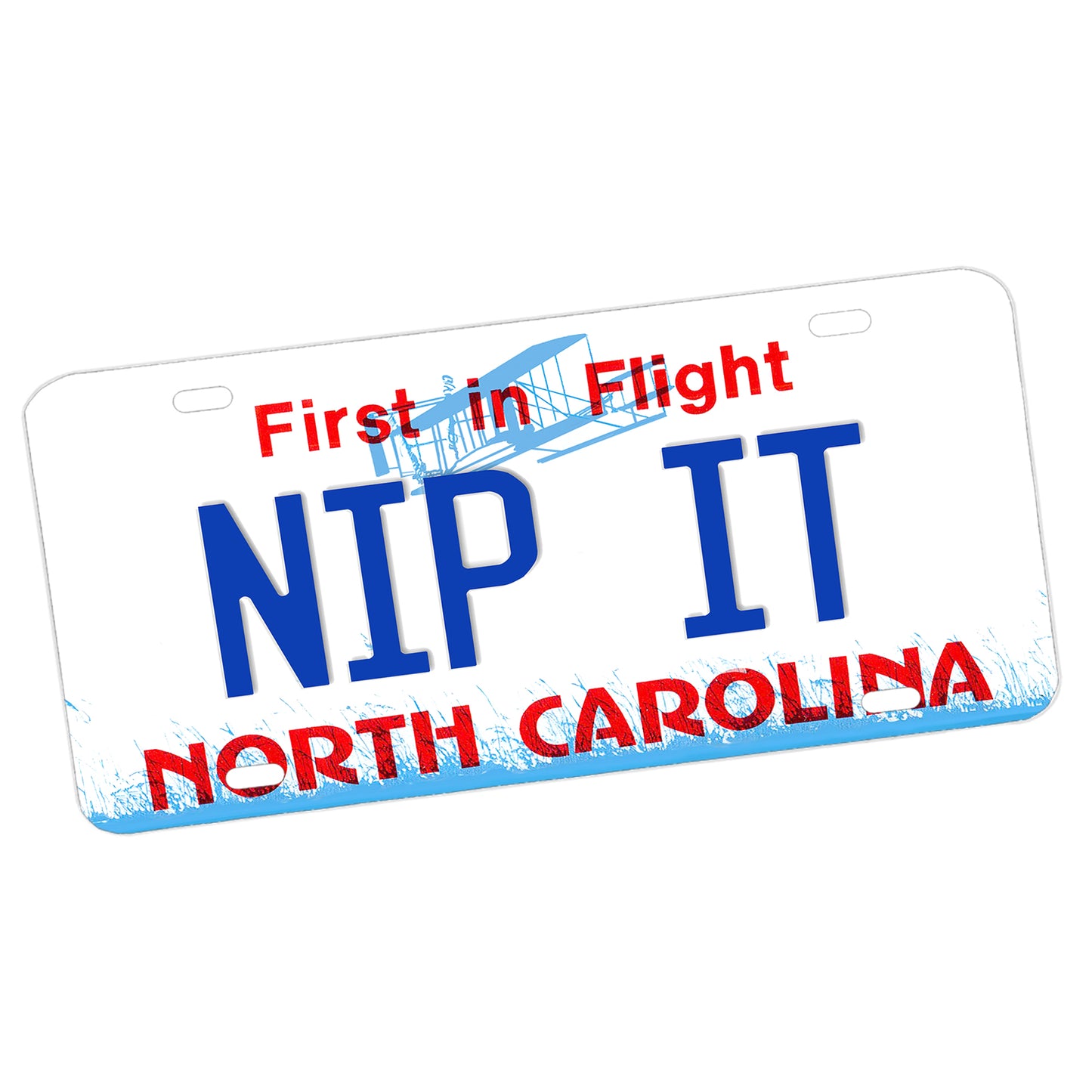LP-795-2 License Plate - Mayberry North Carolina First In Flight Nip It