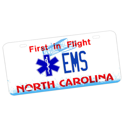 LP-811-4 License Plate - EMS North Carolina First In Flight