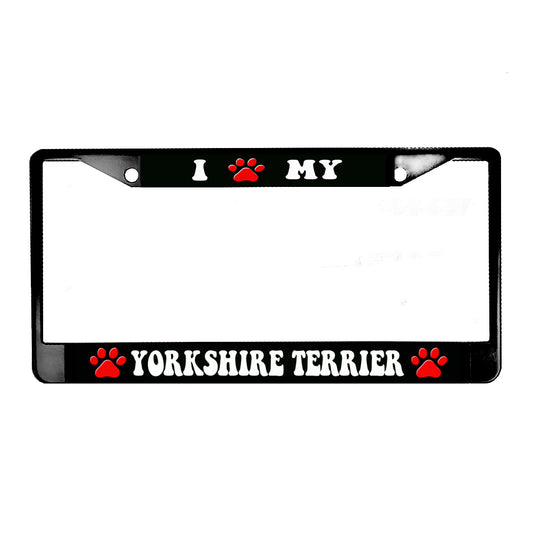 LPF-016 License Plate Frame - Dog I Love My Yorkshire Terrier