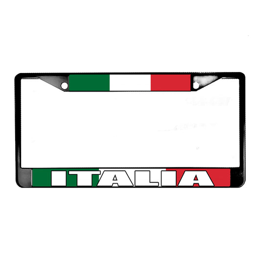 LPF-020 License Plate Frame - Country Italy Italia Green White Red