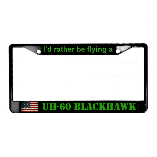 LPF-021-6 License Plate Frame - Army UH-60 Blackhawk Helicopter