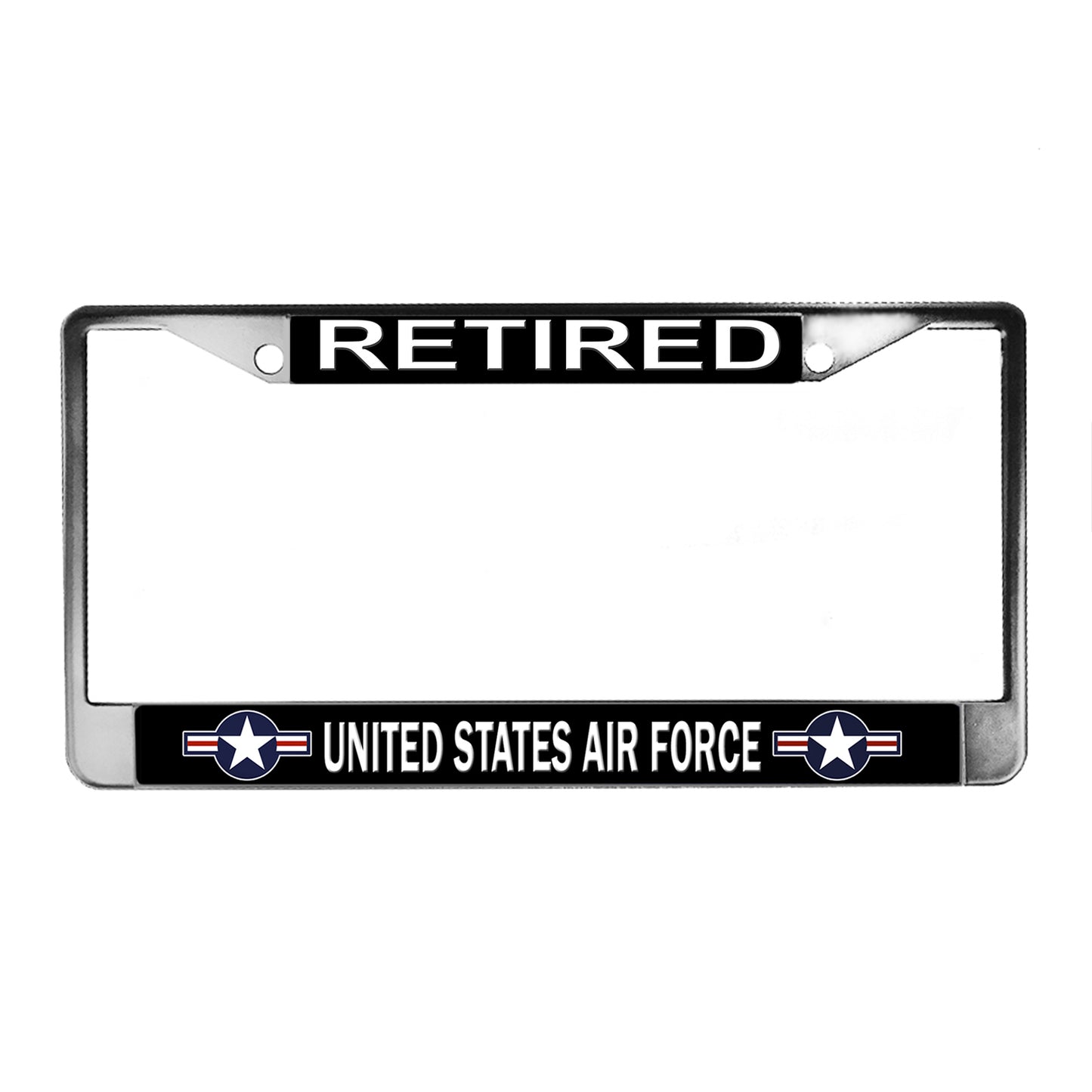 LPF-032 License Plate Frame - Air Force USAF Retired