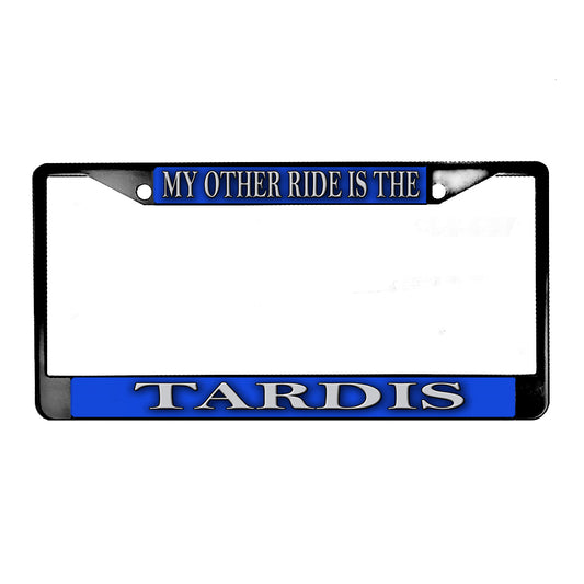 LPF-037 License Plate Frame - TV My Other Ride Is The Tardis