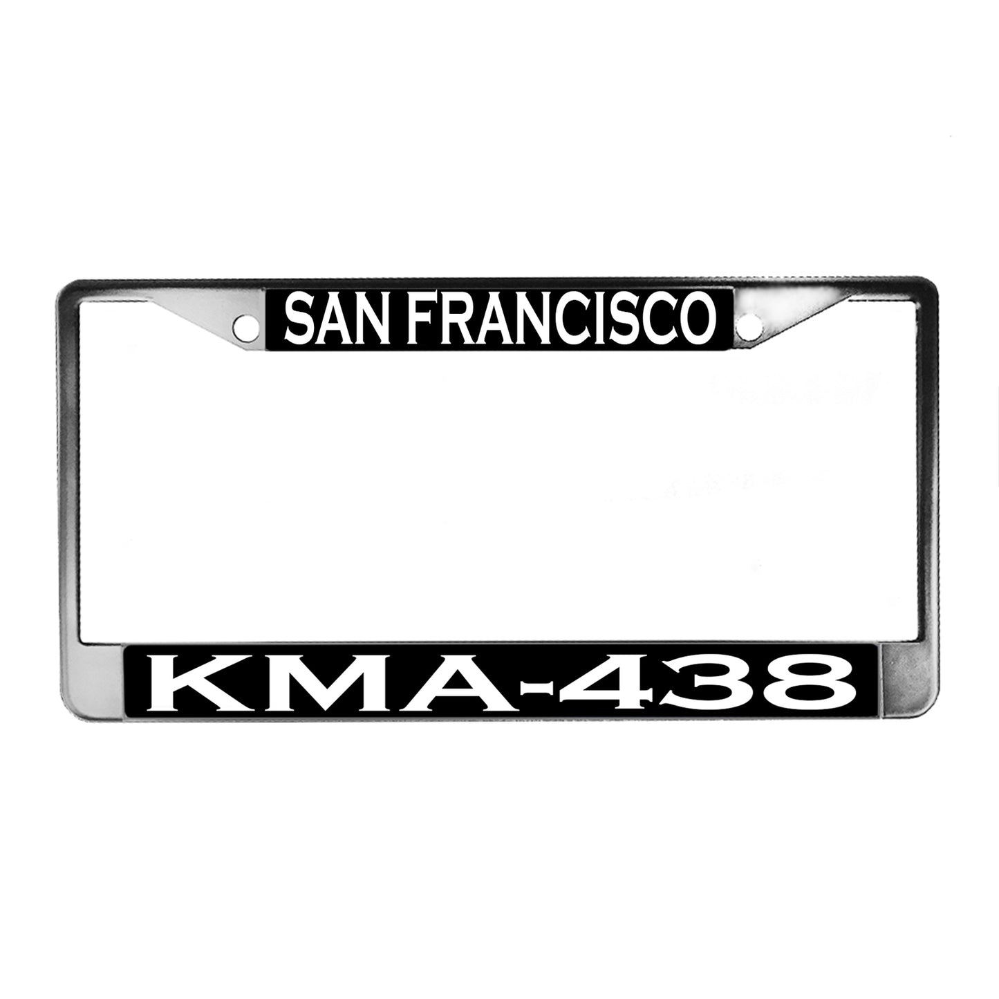 LPF-040 License Plate Frame - Law Enforcement San Francisco KMA-438