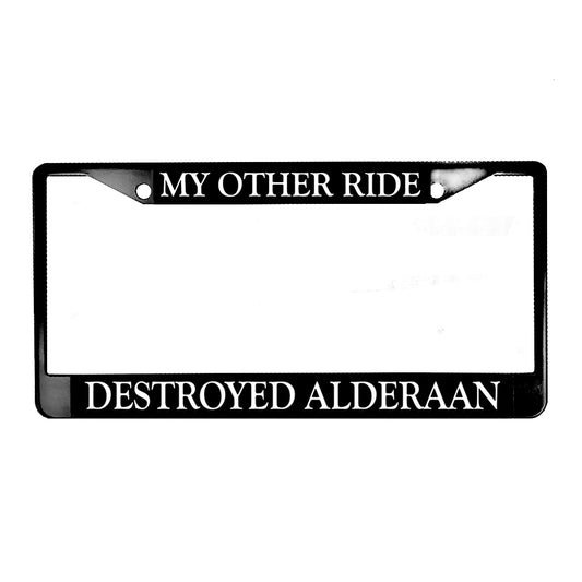 LPF-044 License Plate Frame - Movie My Other Ride Destroyed Alderaan